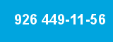 926 449-11-56